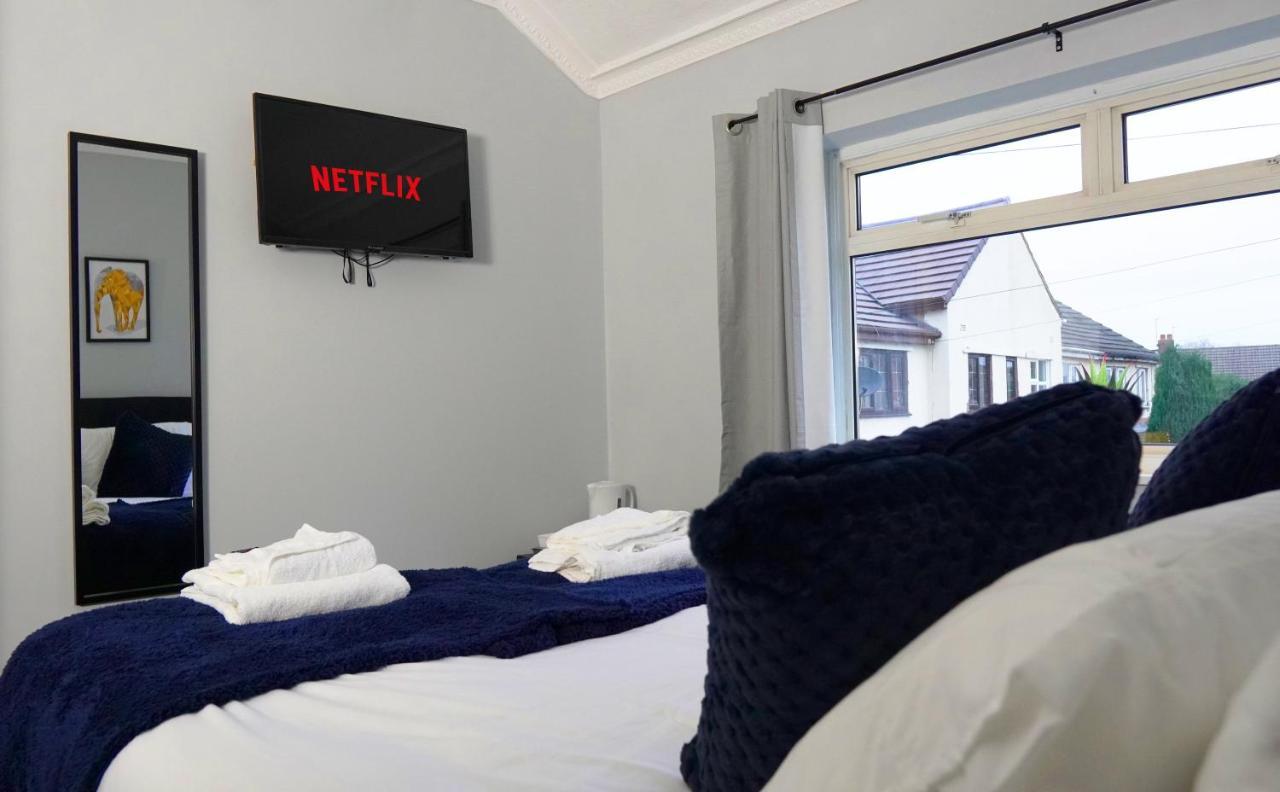 Portobello House - Four Bedroom House Perfect For Contractors - Sleeps 6 - Free Parking 伍尔弗汉普顿 外观 照片